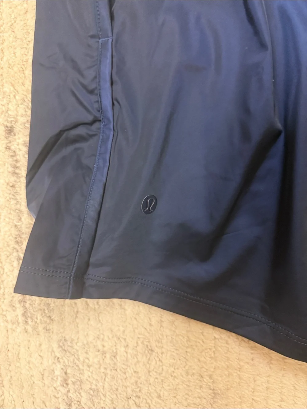 lululemon athletica Men's Deep Navy Stretch Satin Nylon 5” Performance Shorts